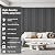 Art3dwallpanels 10 Pack Acoustic Panels, 48" X 12" X 0.43", Black and White