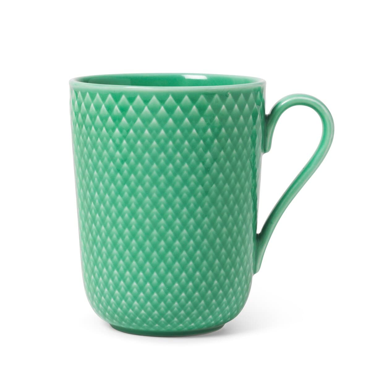 Danmark Lyngby Green Lyngby Porcelæn Mug With Handle 33 Cl Rhombe Colour Mix & Match