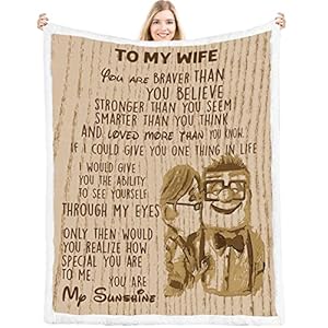 LOVINSUNSHINE to My Wife Blanket,Birthday Gifts for Wife,Wife Birthday Gift Ideas,Birthday Presents for The Wife, for…
