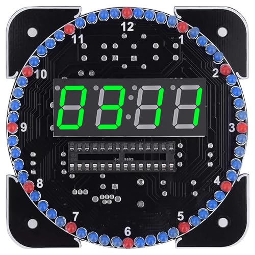 Juego de electrónica STEM para estudiantes con kit de soldadura de reloj digital educativo