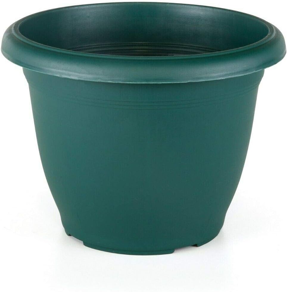 Large Plastic Round Garden Flower Plant Pot Planters (Green, 68cm Diameter x 53cm Height)