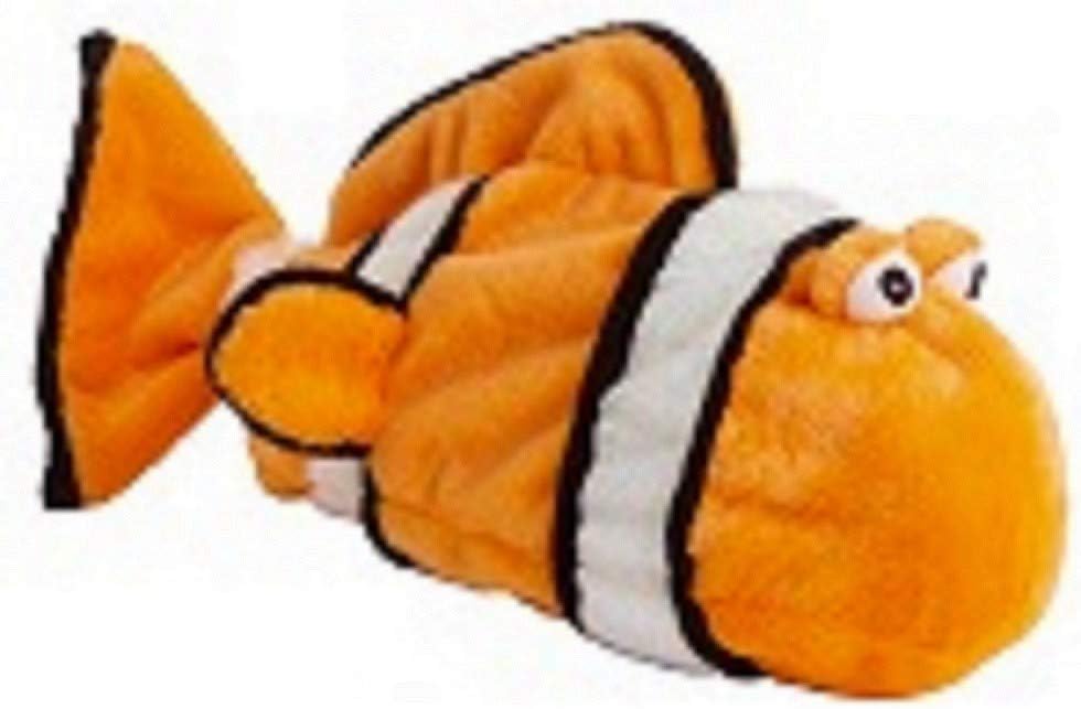 Sea Life Plush Bottle Dog Toy - Clownfish