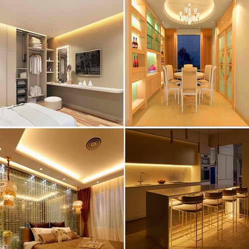 GQL 8m LED Strip AC 220V 240V IP65 Waterproof 3014 SMD 120LEDs/m Commercial Rope Light, Warm White Ribbon for Home Kitchen Cabinets Ceiling Garden Decoration UK Plug - Image 3