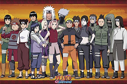 Póster Naruto Shippuden - Konoha Ninjas (91,5cm x 61cm)