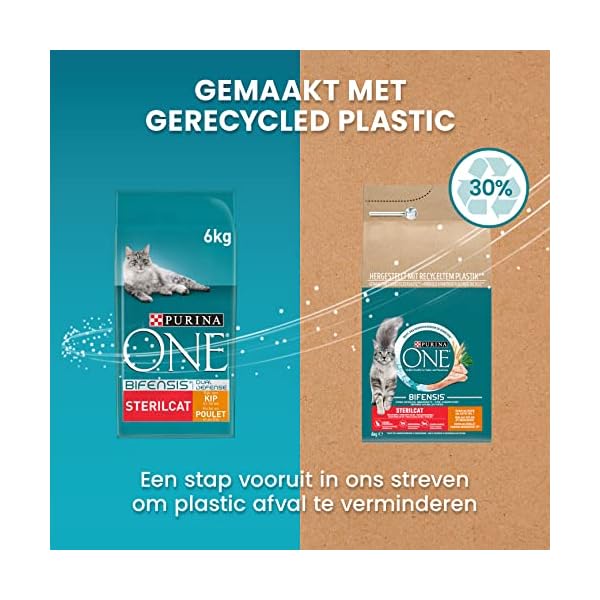 PURINA ONE BIFENSIS Sterilcat Katzentrockenfutter, für kastrierte Katzen, gesunder Stoffwechsel – Bild 3