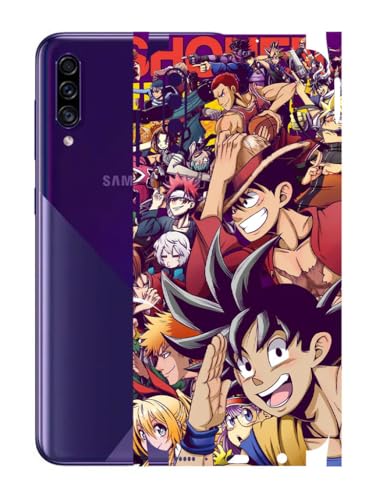 Image of AtOdds - Samsung Galaxy A30s Mobile Back Skin Sticker - Lamination - Rear Screen Guard Protector Film Wrap (Coverage - Back+Camera+Sides) (Design - Anime 5)