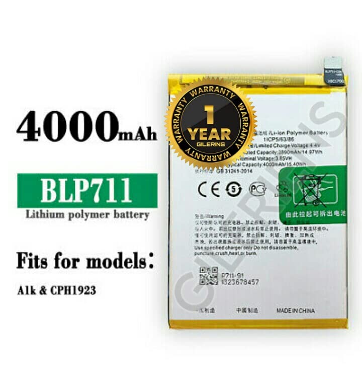 Image of Original BLP711 Battery for Oppo A1k /CPH1923 Battery with 1 Year Warranty**** (A0149)