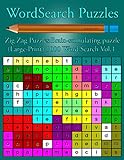  Word Search Puzzles: : Zig Zag Puzzles:Brain-stimulating puzzle (Large-Print) 1000 Word Search Vol.1