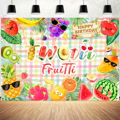 HANSHUAI Twotti Frutti Birthday Backdrop Summer Fruit Theme Party Photography