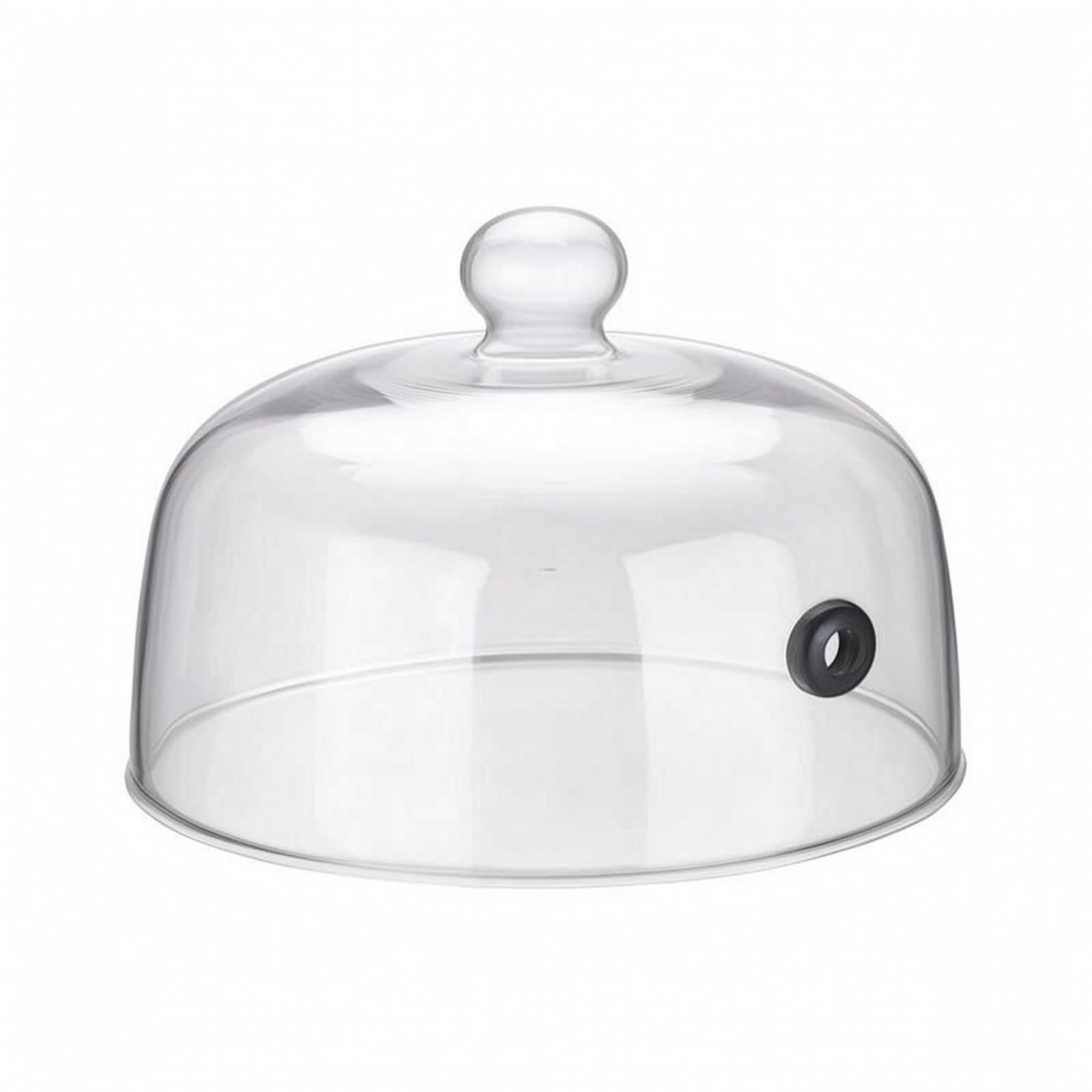 Campana di Vetro Durevole Coperchio, Diametro 23 Cm, Altezza Totale 16 Cm
