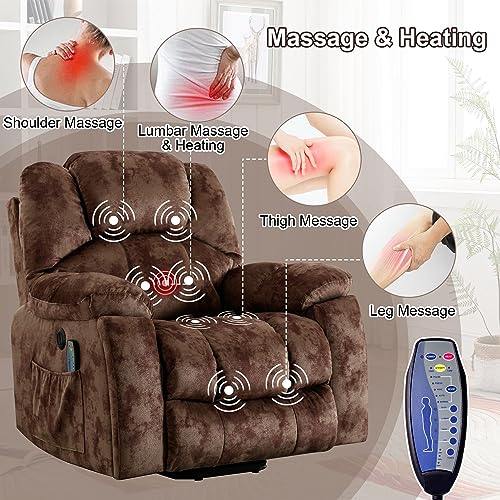 Sillón reclinable plegable marrón miniatura 3