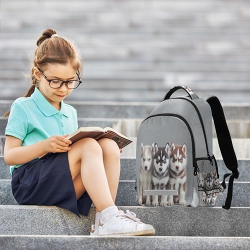 Cute Husky Dogs Backpack for Boys Girls Elementary School Bag Kids Travel Bags Casual Rucksack Laptop Bookbag4