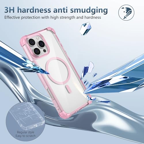 Coque fine pour iPhone 16 Pro transparente magnétique haute résistance - 4