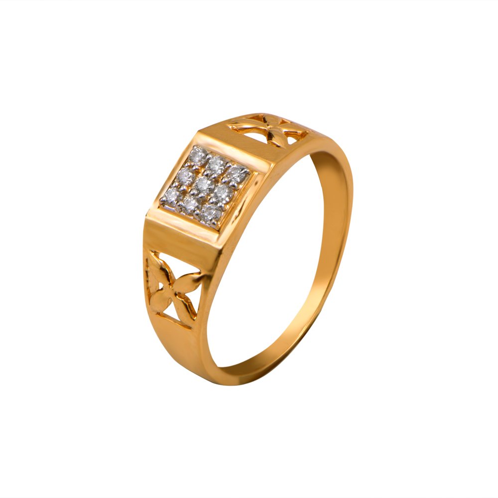joyalukkas 18k Yellow Gold and Diamond Ring-picture-2