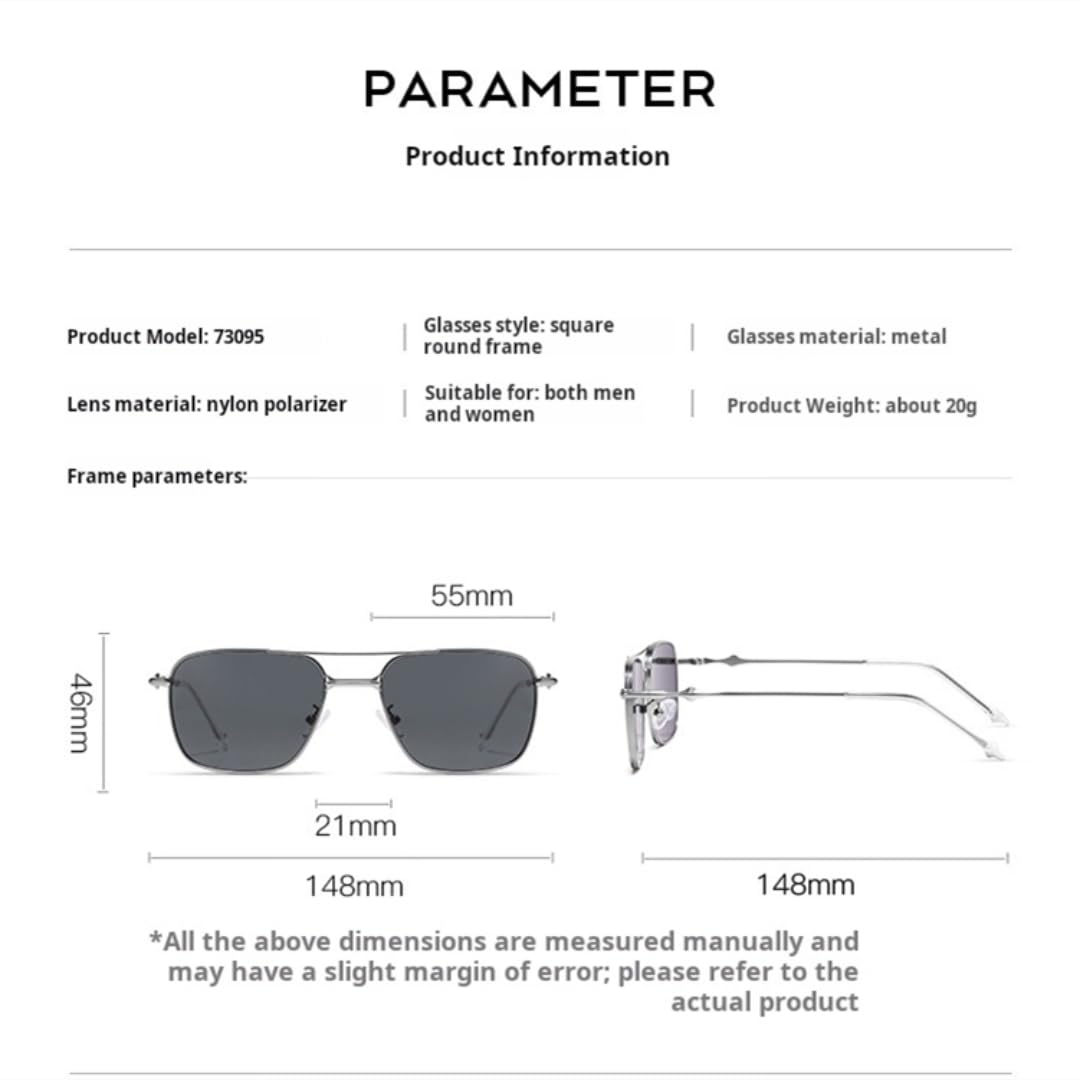 Gafas de sol polarizadas de acero inoxidable con lentes de alta definición para exteriores