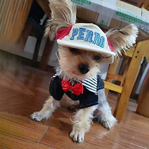 Dog Baseball Hat for Small Dogs Dog Sun Hats with Ear Holes, Pet Puppy Baseball Cap for Summer Dog Visor Caps Cotton(red) Dog Baseball Hat for Small Dogs Dog Sun Hats with Ear Holes, Pet Puppy Baseball Cap for Summer Dog Visor Caps Cotton(red)