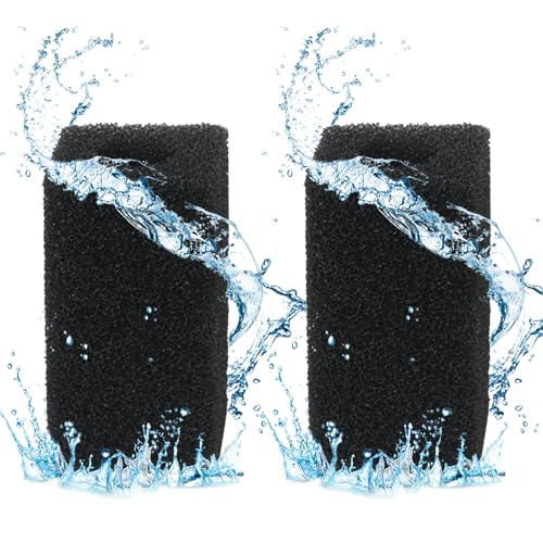 Tararium 2Pcs Aquarium Sponge Filter Media Bio Filter Foam for Submersible Internal Aquarium Filter JP-022F/024F/025F Fits Freshwater or Saltwater Aquariums 5.5 x 5 x 10.4 cm
