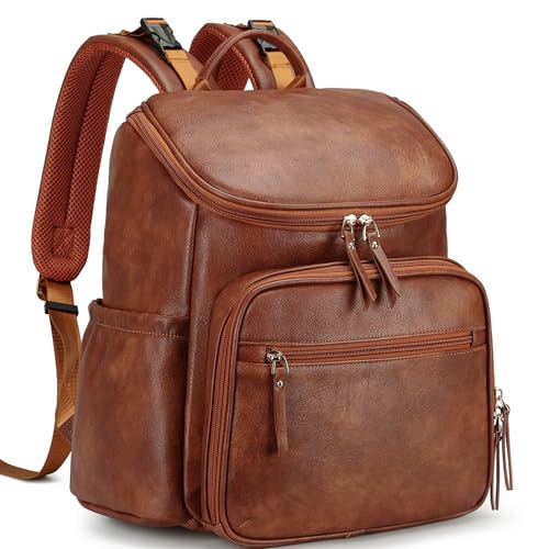 LORADI Lightweight Diaper Bag Backpack with Stroller Clips, Insulated Pockets, Baby Shower...