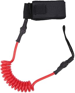 Alomejor Leash de Surf Stand Up Paddle Board Resorte en Espiral Pierna de la Cuerda Foot Foot Leash de Surf para Tabla de Surf