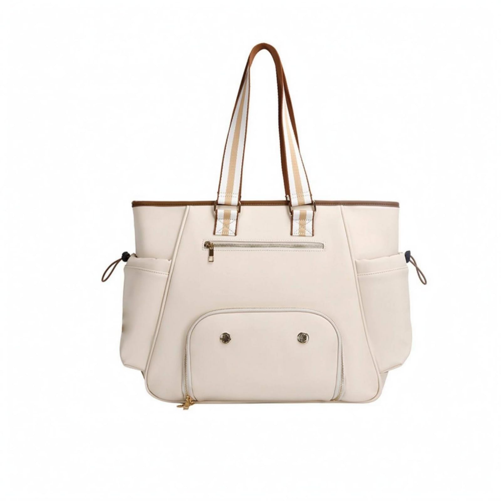Borsa Sportiva Porta Racchette Borsa Tennis Borsa Pickleball Borsa Allenamento in Pelle PU con Scomparto Principale Capiente Laterali Adatta a Campo Palestra Viaggi Sportivi