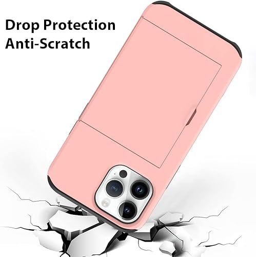 Miniatura 4 de ZIYE Funda para iPhone 13 Pro Max con tarjetero, para iPhone 13 Pro Max, funda tipo cartera antiarañazos, doble capa, bolsillo oculto, a prueba de