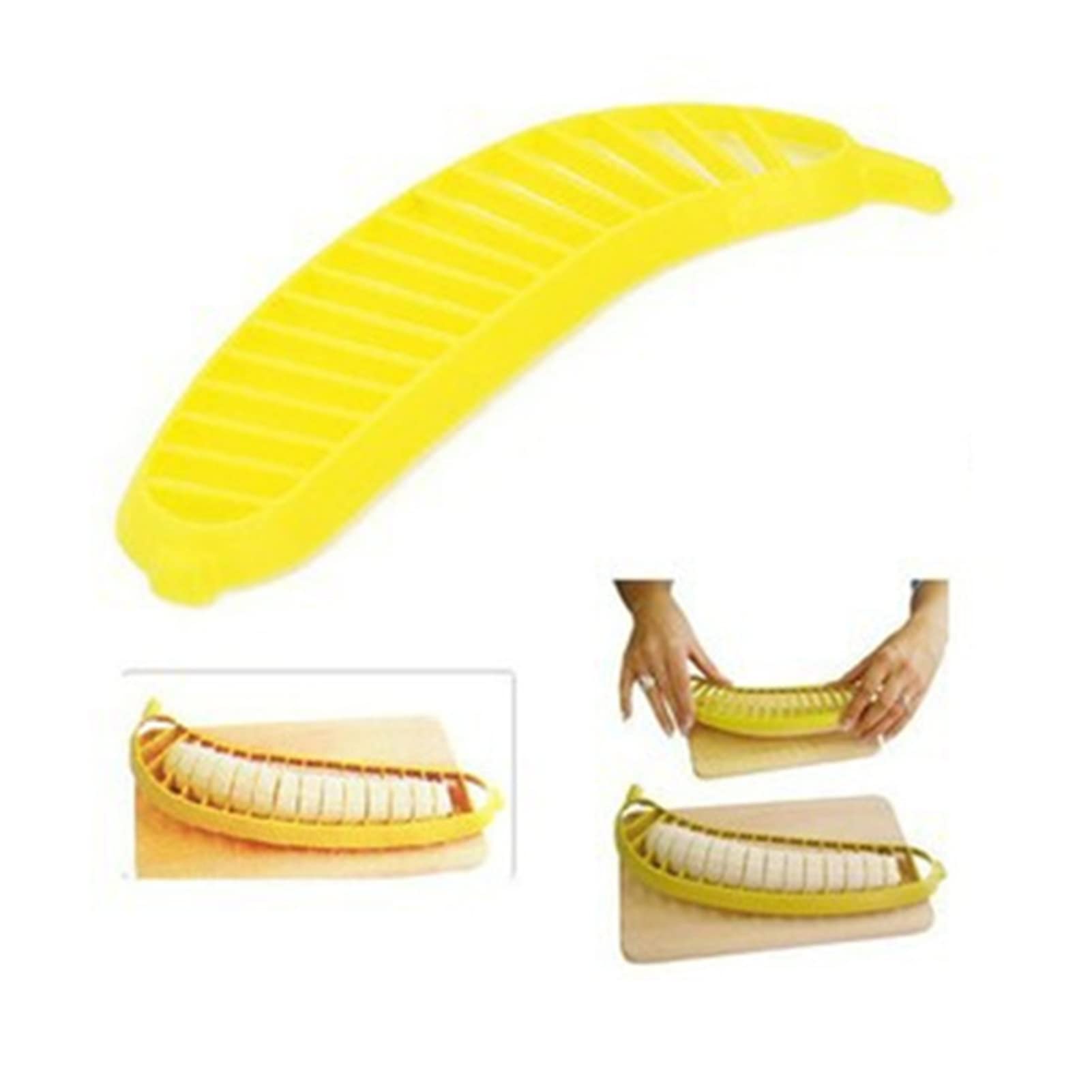 Banana Slicer - One Step Plastic Banana Cutter For Perfect Slices Every Time