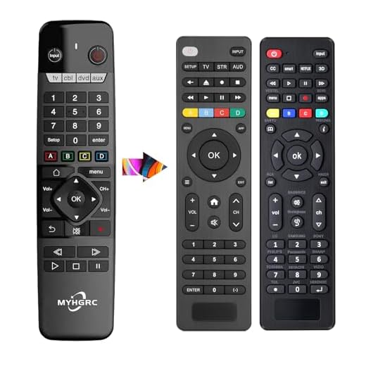 MYHGRC Controle remoto universal de TV para LG, Samsung, TCL, Philips, Vizio, Sharp, Sony, Panasonic, Sanyo, Insignia, Toshiba, Streaming Media Player, DVD Combo, CBL, VCR, a maioria dos streamers e