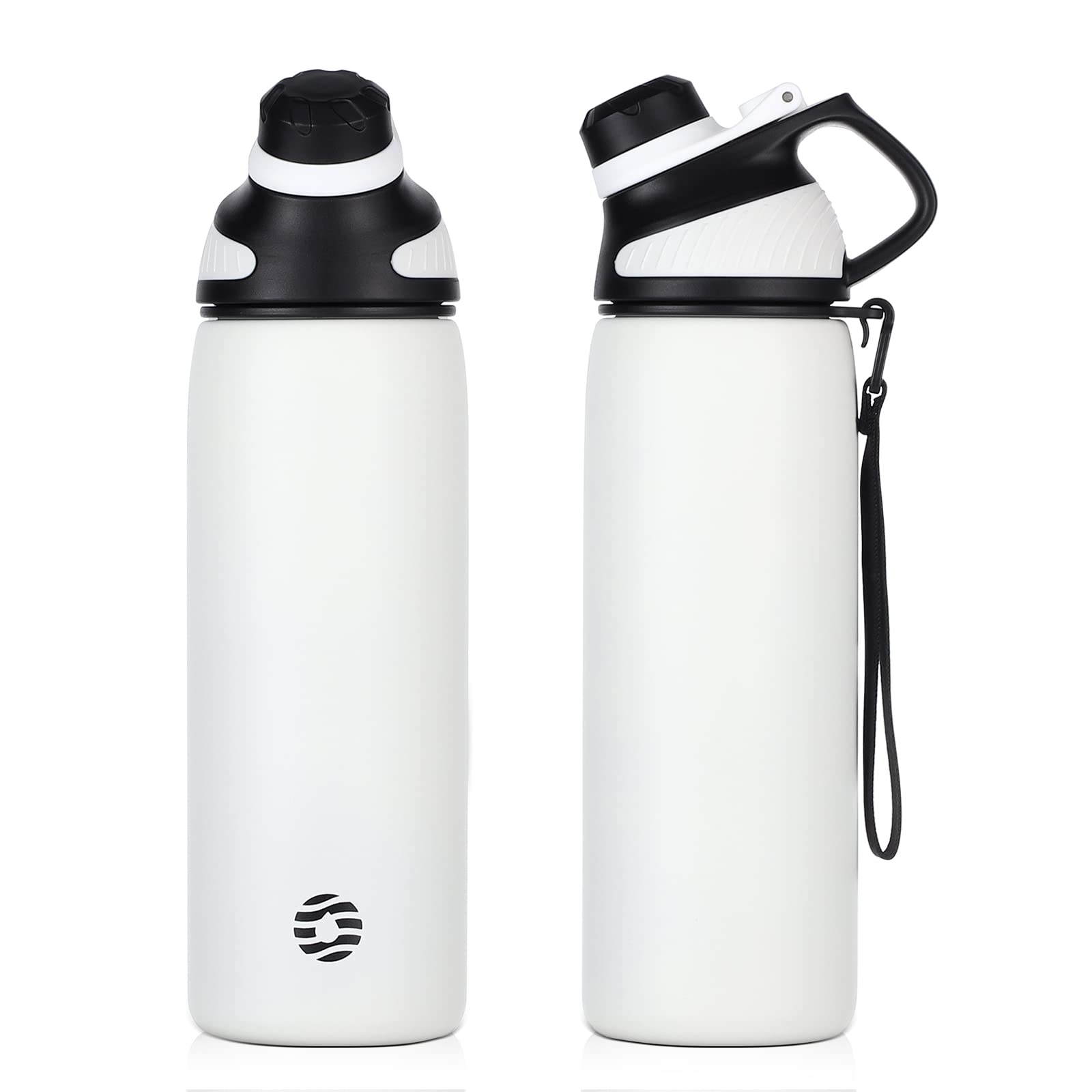 Fjbottle Borraccia Termica con Tappo magnetico 1L, 800ml, 600ml, 400ml Bottiglia Termica per Bambini - Senza BPA/Senza Perdite Borracce acciaio inox per Scuola, Sport, Palestra, Ciclismo