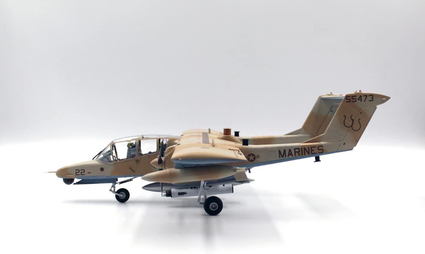 ICM Plastic Model Kit (48301) - Plastic Military Plane OV-10D+ Bronco, Light Attack and Observation Airplane Model - Plastic Military Plane to Build with Assembly Instructions - Scale 1:48