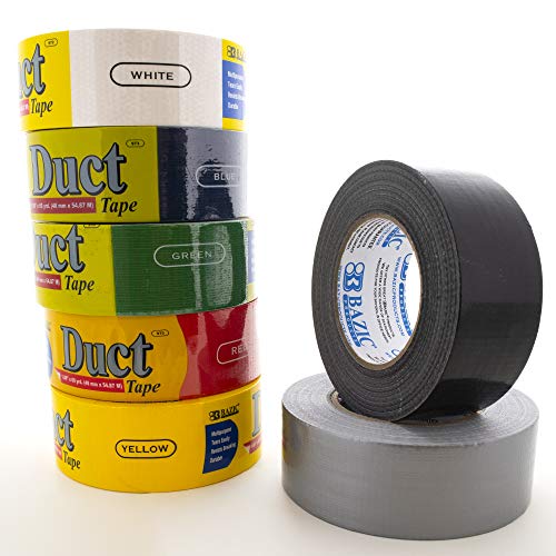 Image of BAZIC PRODUCTS Red Duct Tape, 1.88 in x 60 Yd | aggressive adhesive that tears by hand for repairs