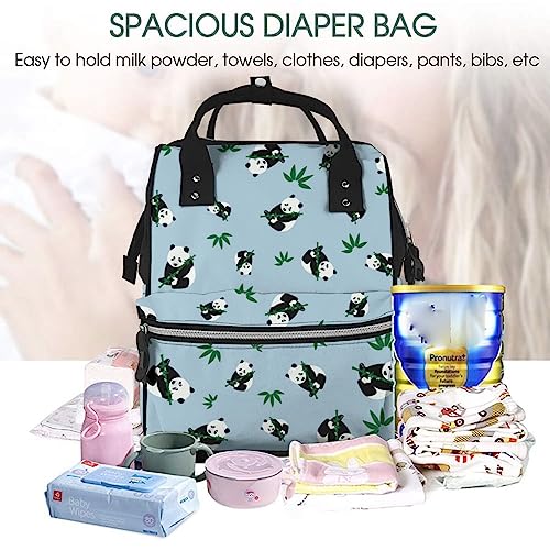 Sac à dos panda cool et multicolore avec grand compartiment ordinateur portable intégré - 5