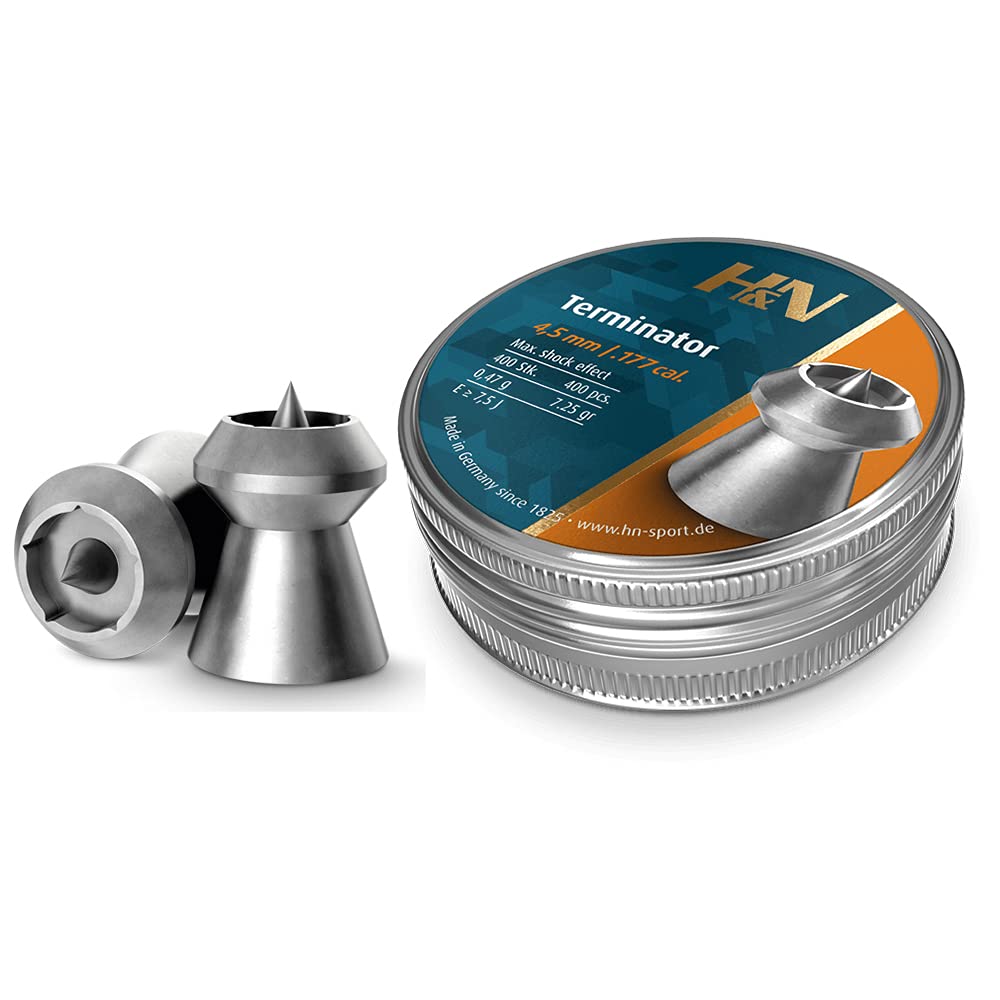 Buy H&N Terminator Hollowpoint Airgun Pellets, Stunning Accuracy and Deadly  Force for Hunting, .177 Caliber, 7.25 Grains (400 Count) Online at  desertcartQATAR