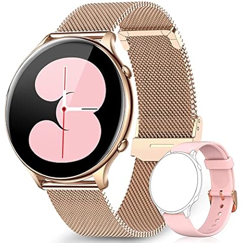 Smartwatch for Women Men Smart Watch with Heart Rate Monitor Temperature Sleep Tracker Pedometer Message Notification Smart Bracelet for Samsung Xiaomi iPhone Cover