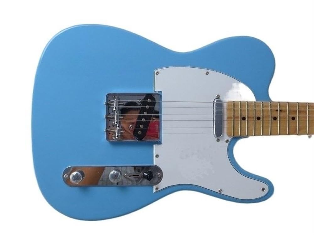 Amazon | ソリッドボディギターブルーカラーレトロスタイルエレキ