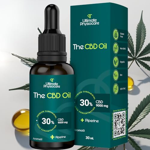 Vihado Natur Bio Hanföl Keto Tropfen aus Hanfsamenöl hochdosiert - Omega 3 Öl vegan - 100% rein und kaltgepresst, 30 ml (1100 Tropfen)