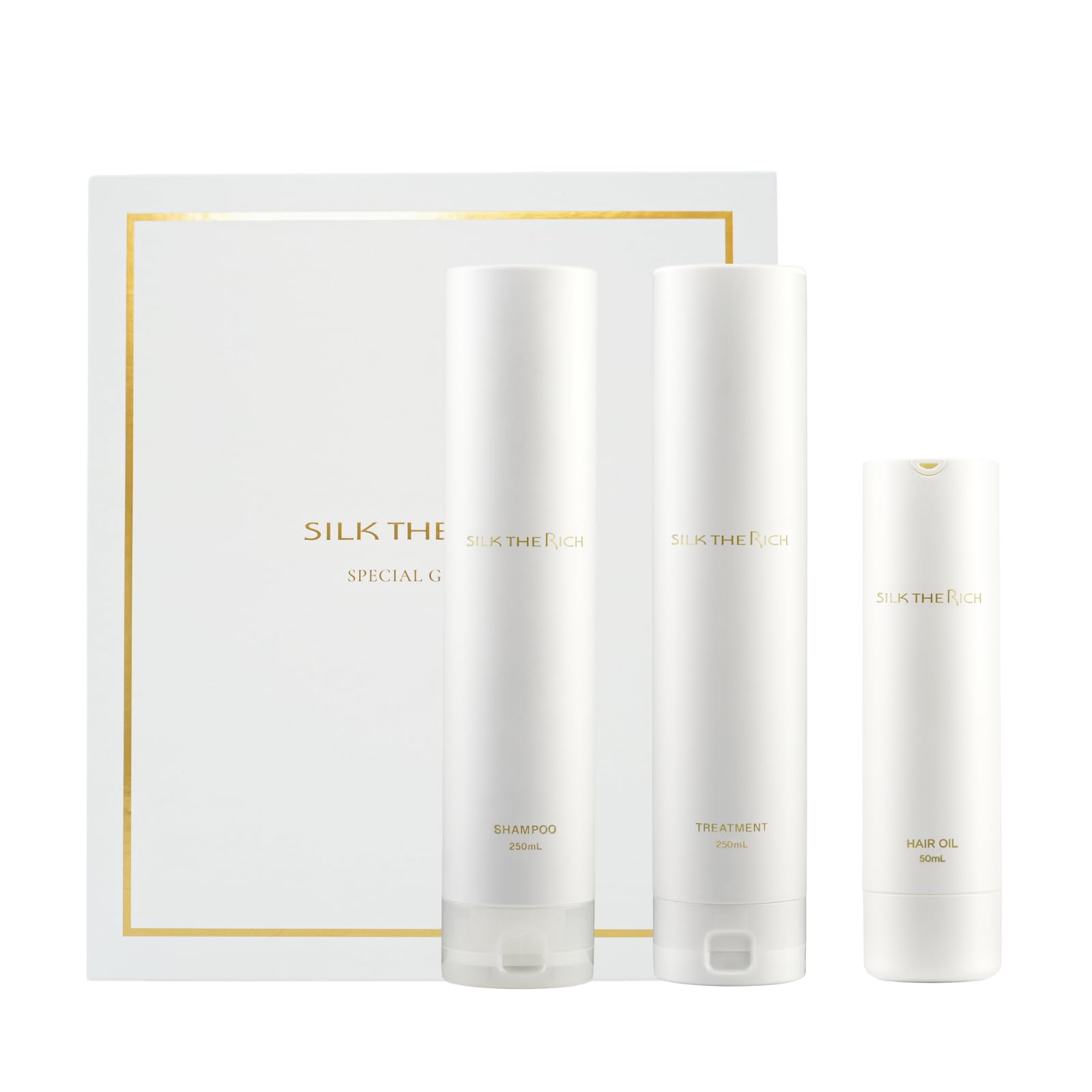SILK THE RICH シャンプー トリートメント ヘアオイル セット Amazon.co.jp: SILK THE RICH シルクザリッチ 【母の日ギフトに、大切