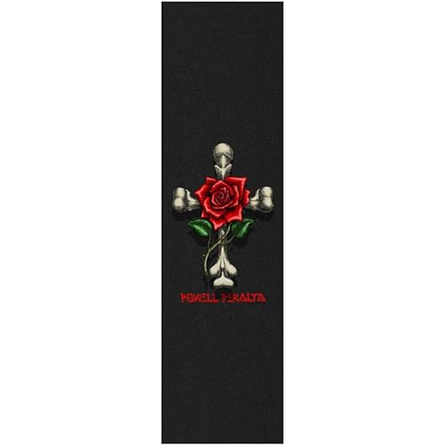 Powell Peralta Skateboard Griptape Rose Cross 9" x 33" Grip Sheet