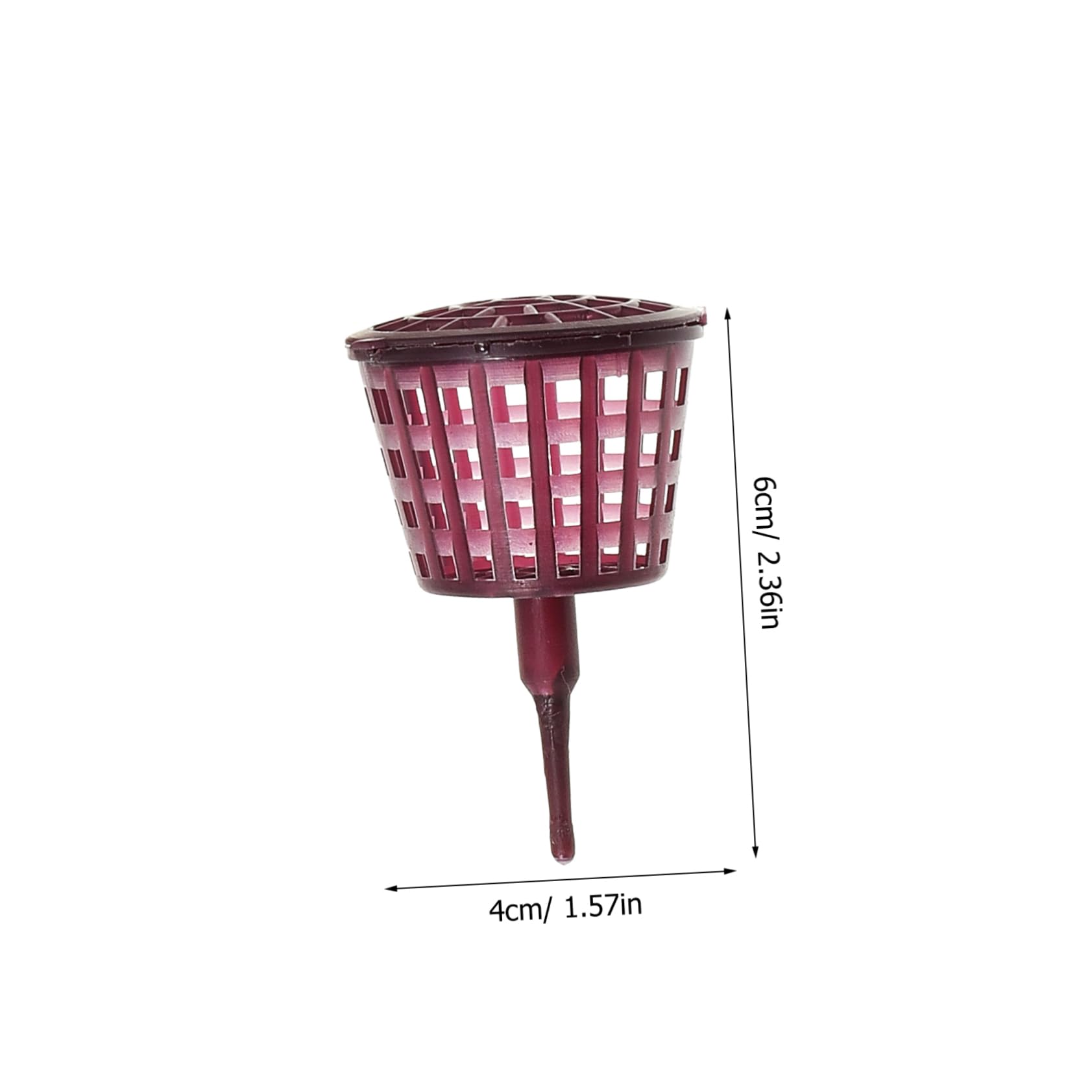 Sosoport Panier D'engrais pour Bonsaï 10 Pièces en Plastique Pourpre | Boîte à Couvercle, Réutilisable, Usage Jardinage et Bonsaï, Protège L'engrais