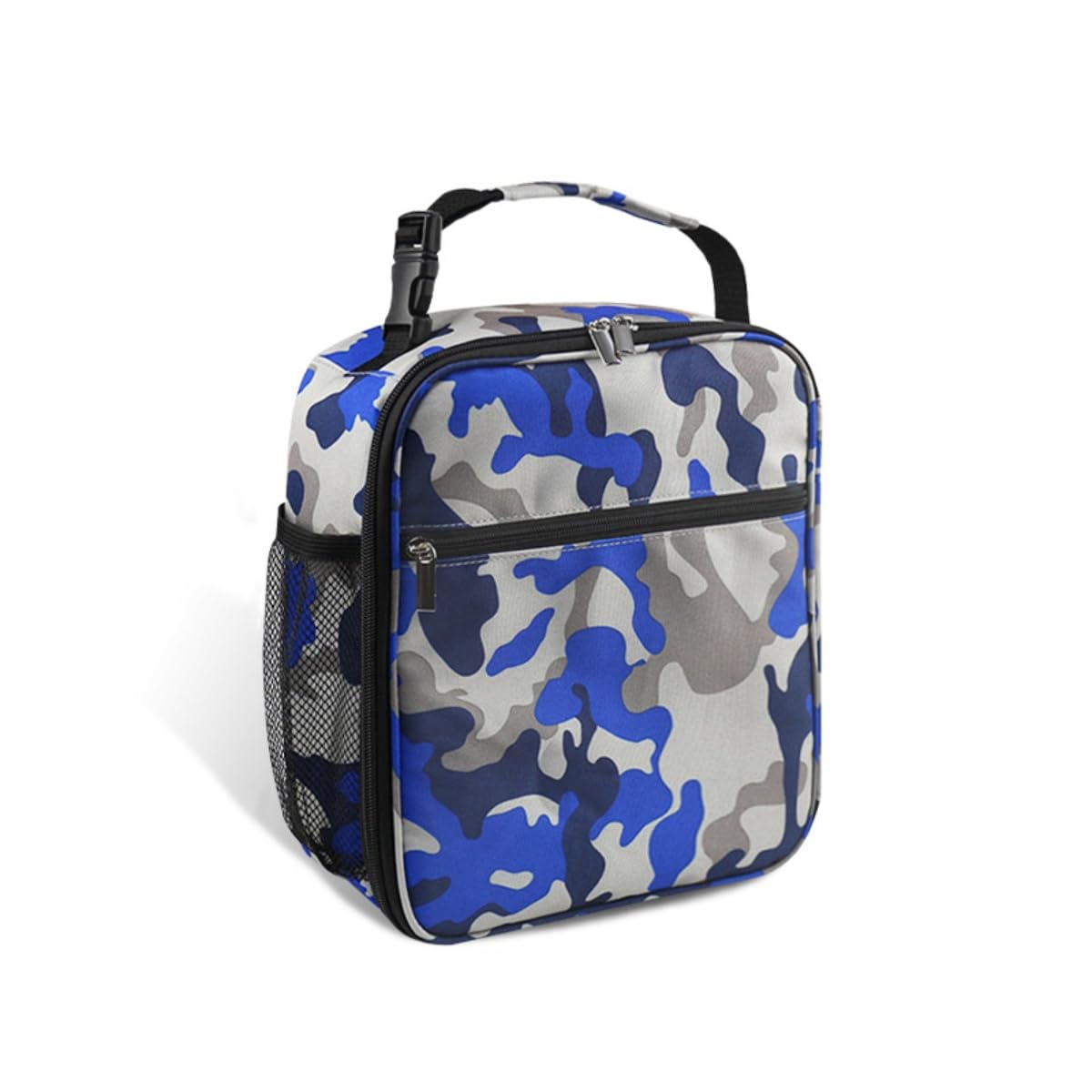 YYKSYDPT Insulated Lunch Bag, 6L Portable Lunch Bag, Cooler Bags Thermal Insulation Bags for Women and Men, Can Be Hung On a Backpack (Camo(Blue))