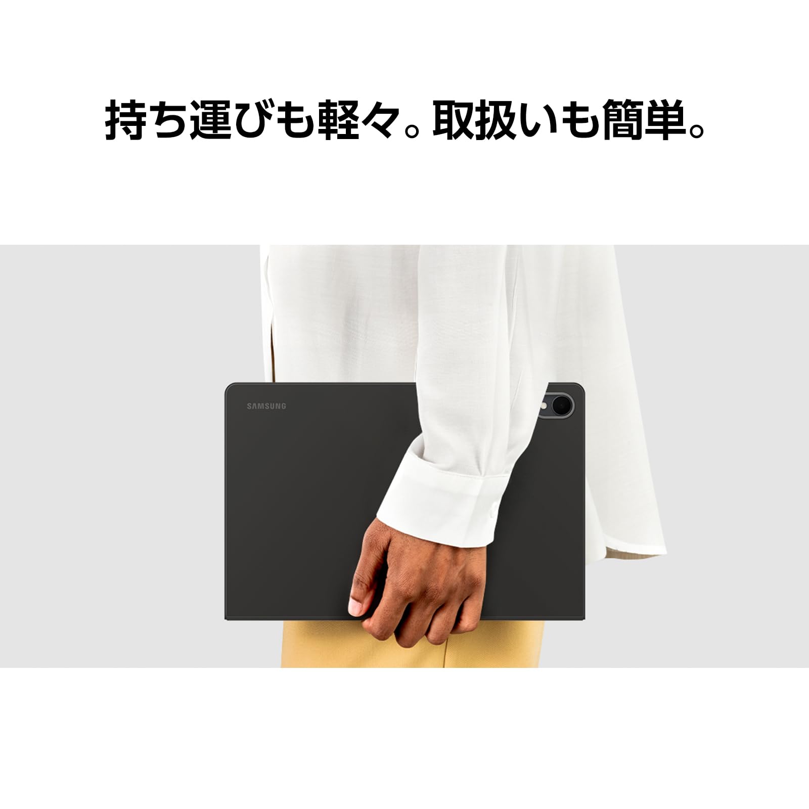 Amazon.co.jp: Samsung Galaxy Tab S11 Book Cover|ブラック