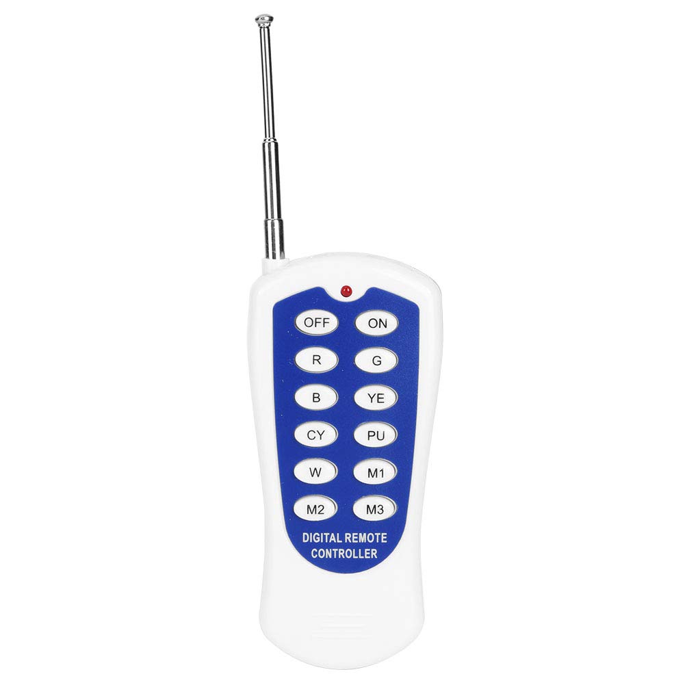 YWBL-WH Poolleuchte, 24 LED Unterwasserlicht AC12V 24W mit Fernbedienung,