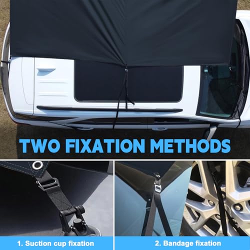 Auvent van grand format protection solaire et imperméable avec poteaux