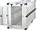 K9 Kennel Boss - Heavy Duty Fully Collapsible Powder-Coated Aluminum Dog Crate - Large (White)
