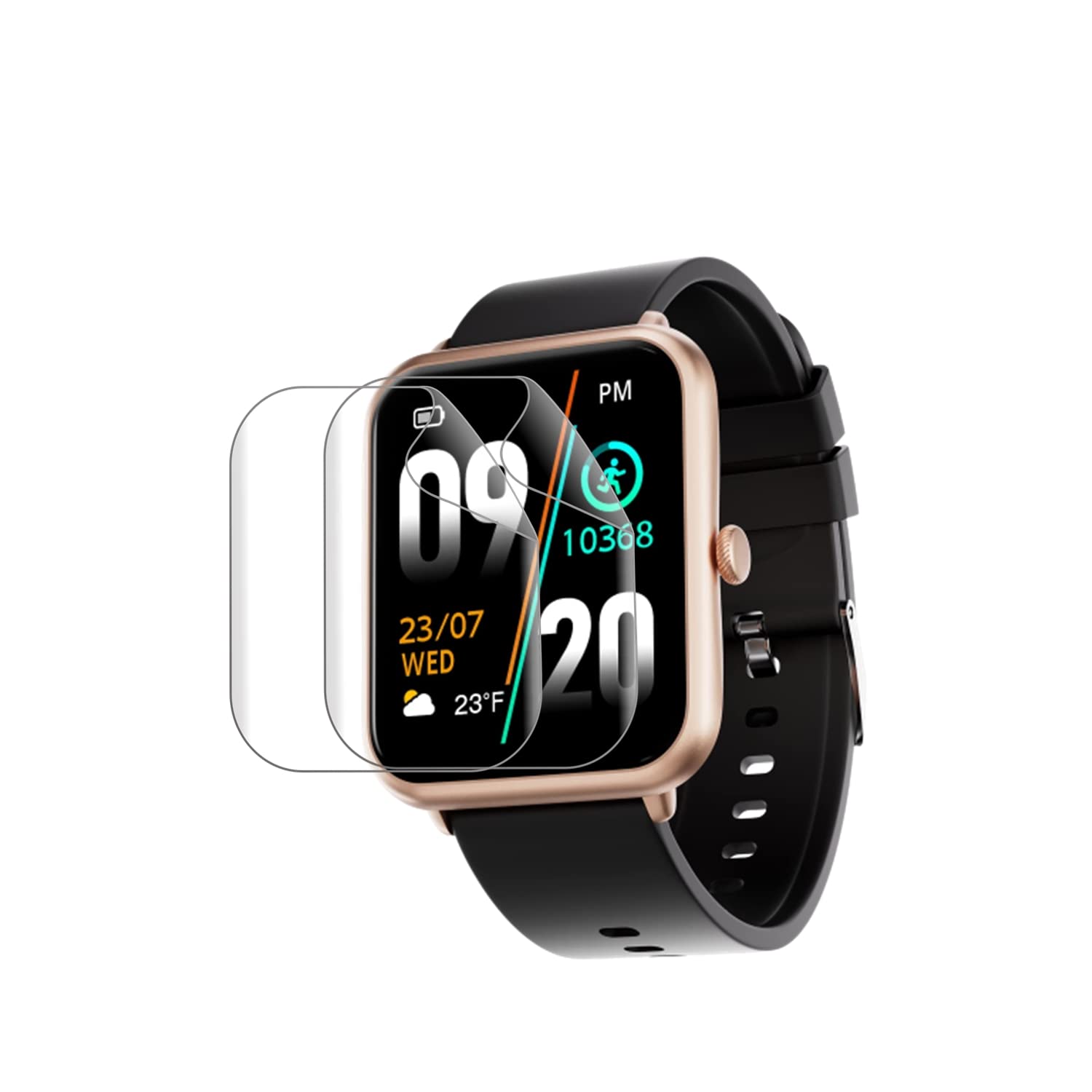 Wisely Fire Boltt Ninja Call Pro Smart Watch Screen Guard Scratch Guard Full Screen Protector