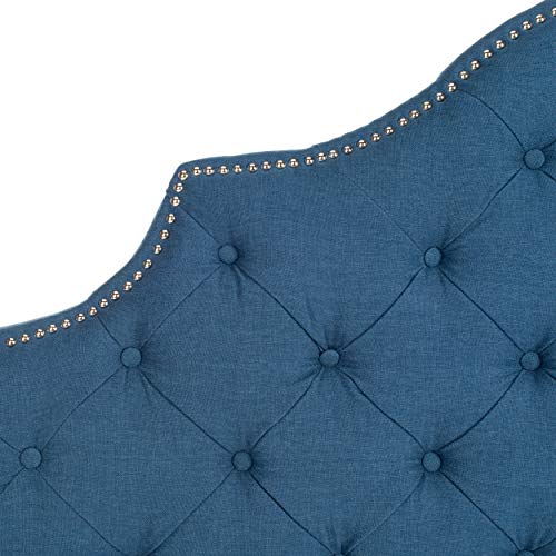 Safavieh Mercer Collection Arebelle Steel Blue Tufted Headboard (Queen) #TOP3