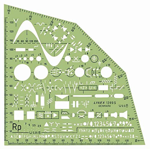 Preisvergleich Produktbild Linex 100414310 Elektrowinkel mit Tuschenoppen Zeichenschablone