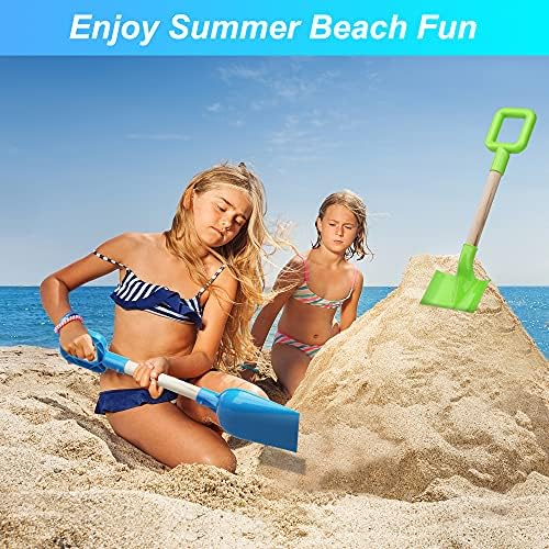 Strand Sandbox Schaufel Spielzeug Set für Kinder, 40cm Langer Holzgriff Sand Spaten, Geschenk für Schlamm Sand Schnee Graben, Hinterhof Garten, Pflanzen, 3-Pack – Bild 3