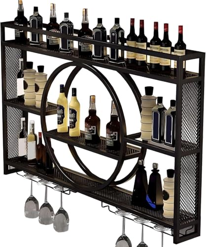 Rangement pour verres et bouteilles avec ce grand casier mural