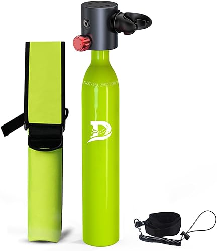 Mini tanque de buceo con certificación DOT, tanque de buceo respirando durante 10-15 minutos, equipo de buceo de 1 litro, buceo dentro de los