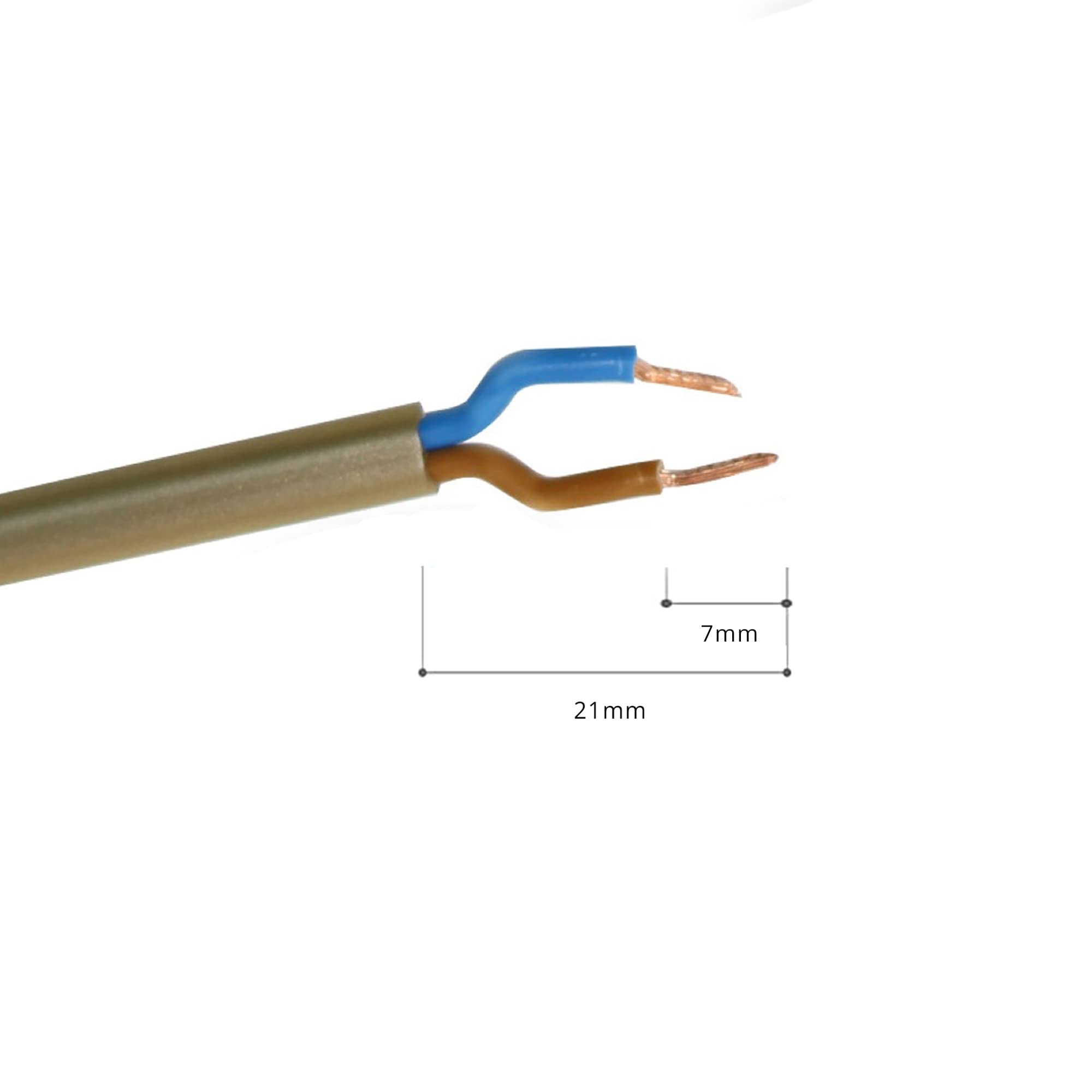 2 Pack Enchufe con Cable 1.5m | Interruptor en Cabezal Libre a 50cm | Separados | Oro | Para Lámparas y Aparatos Eléctricos | Ideal para Repuestos y Proyectos de Iluminación Decorativa